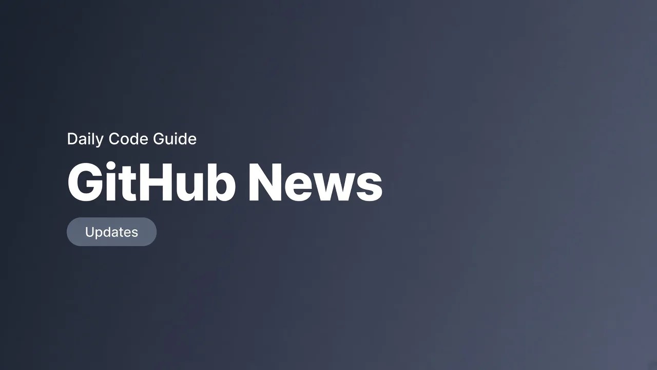 Daily Code Guide GitHub News