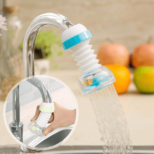 Kitchen Shower Splash Fan Faucet With Clip Water-saving Filter tap nozzle extended  Each ( Random Color )