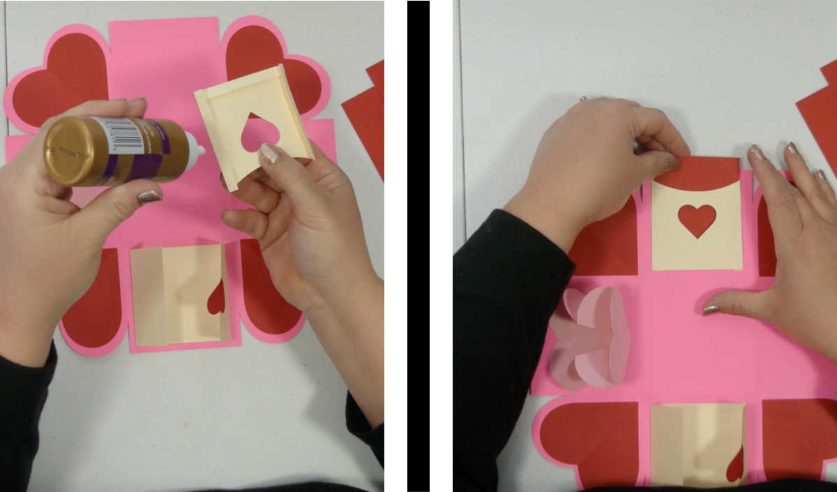 folding heart exploding box - Daily Dose of DIY