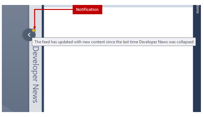 Did you know – “Developer News” section in Start Page, when collapsed ...
