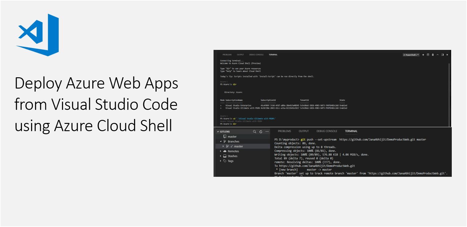 Deploy Azure Web Apps from Visual Studio Code using Azure Cloud Shell ...
