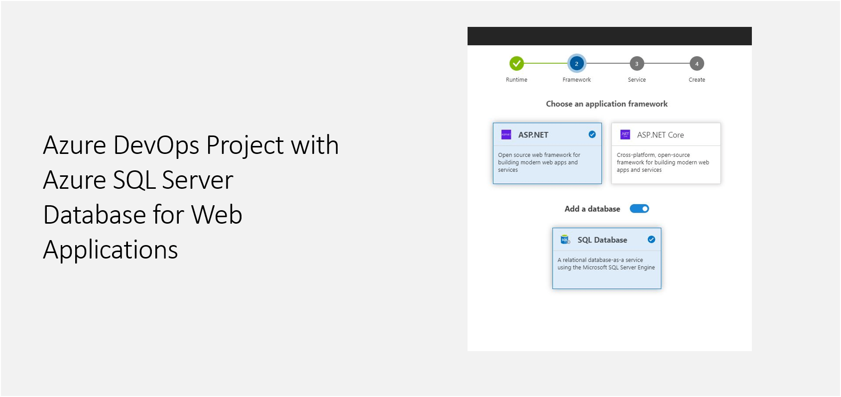 Azure DevOps Project with Azure SQL Server Database for Web ...