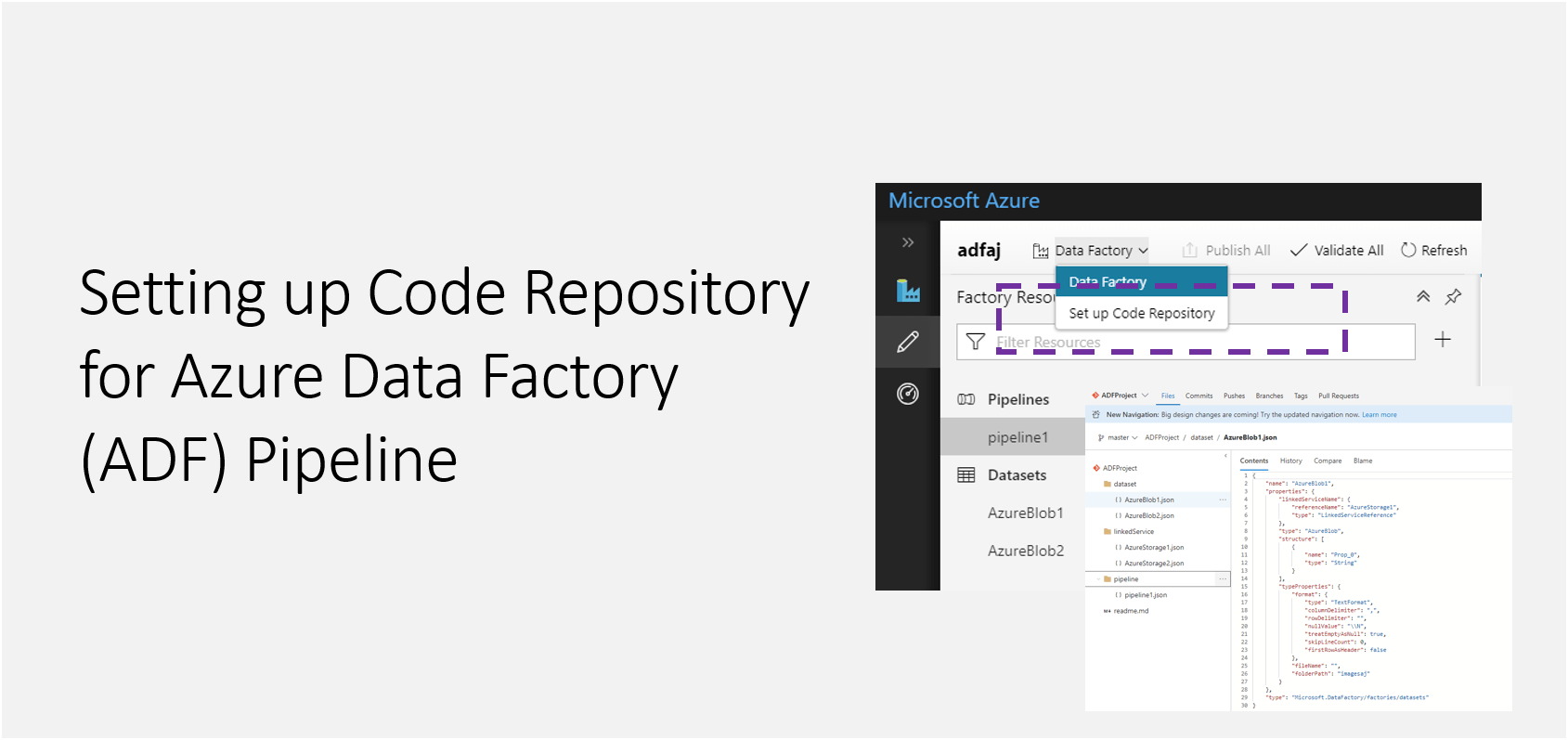 Setting up Code Repository for Azure Data Factory - Daily .NET Tips