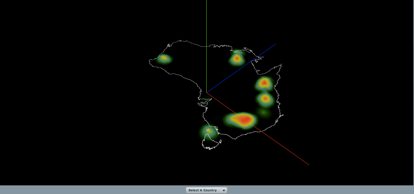 Heat Map Example 3d Object Papervision3D Heatmap | Daily Papervision3d