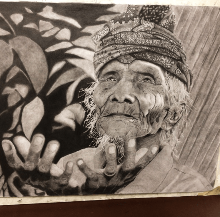 Another monochrome pencil drawing by Walker, Feb. 2018. (Noah Walker)