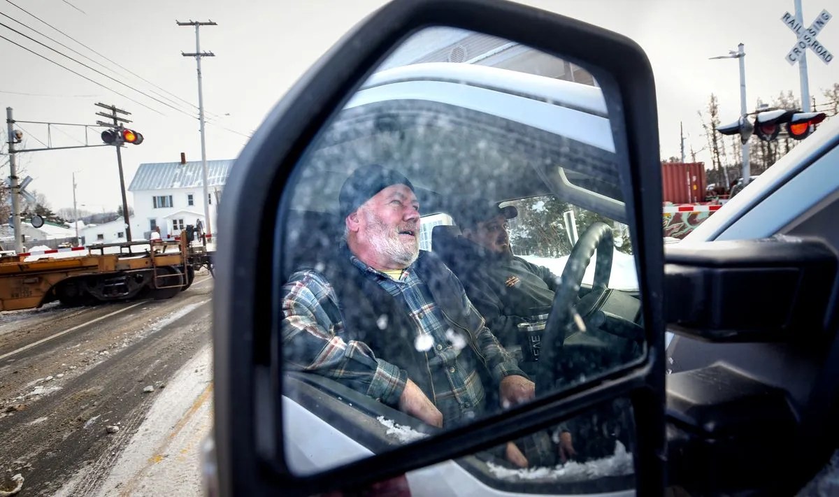 A Long Train Grinds Life to a Halt Every Day in This Rural Maine Town