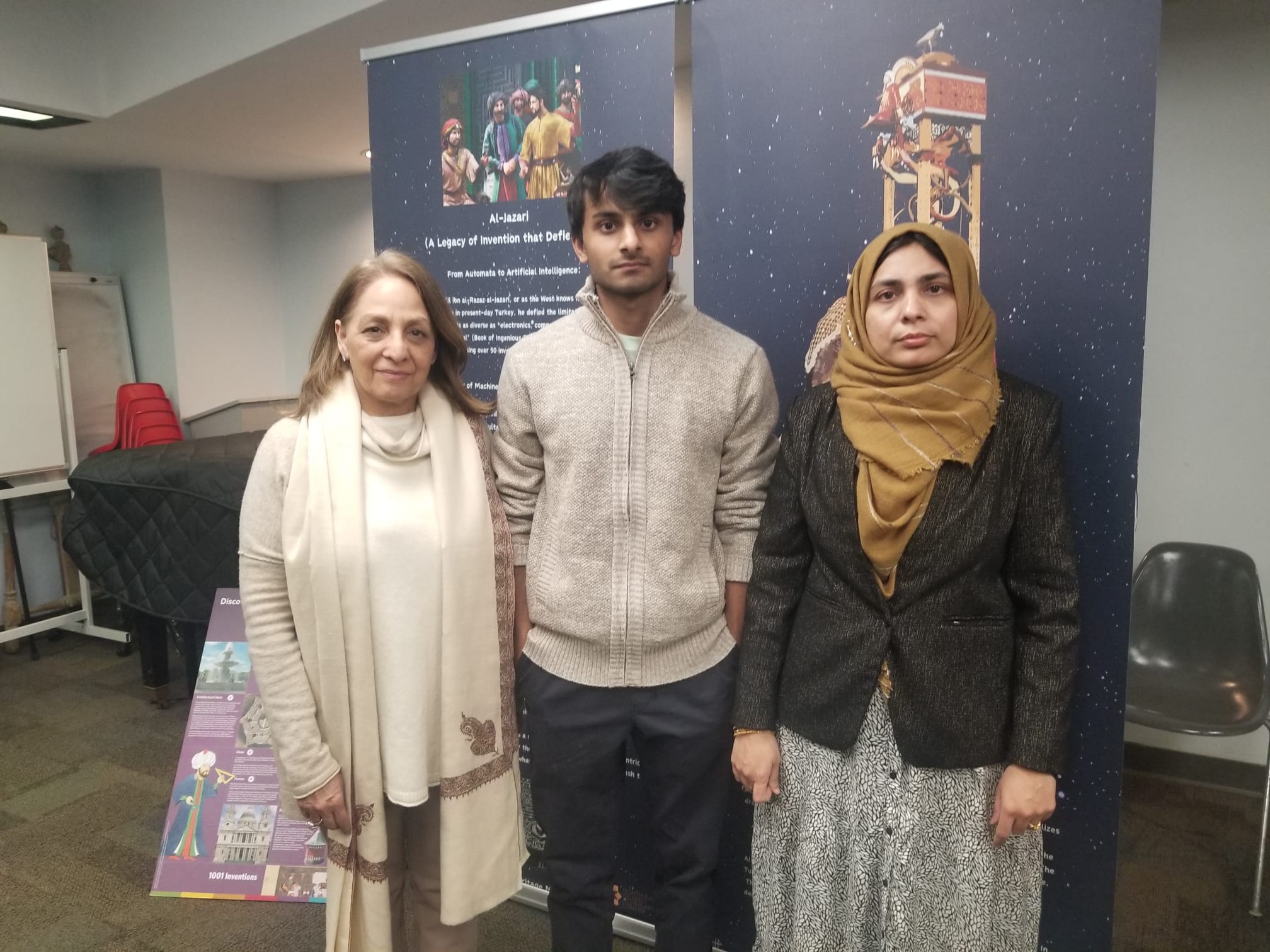 Daisy Khan addressing a civic organization, inspiring collective action and community-based solutions for social change.