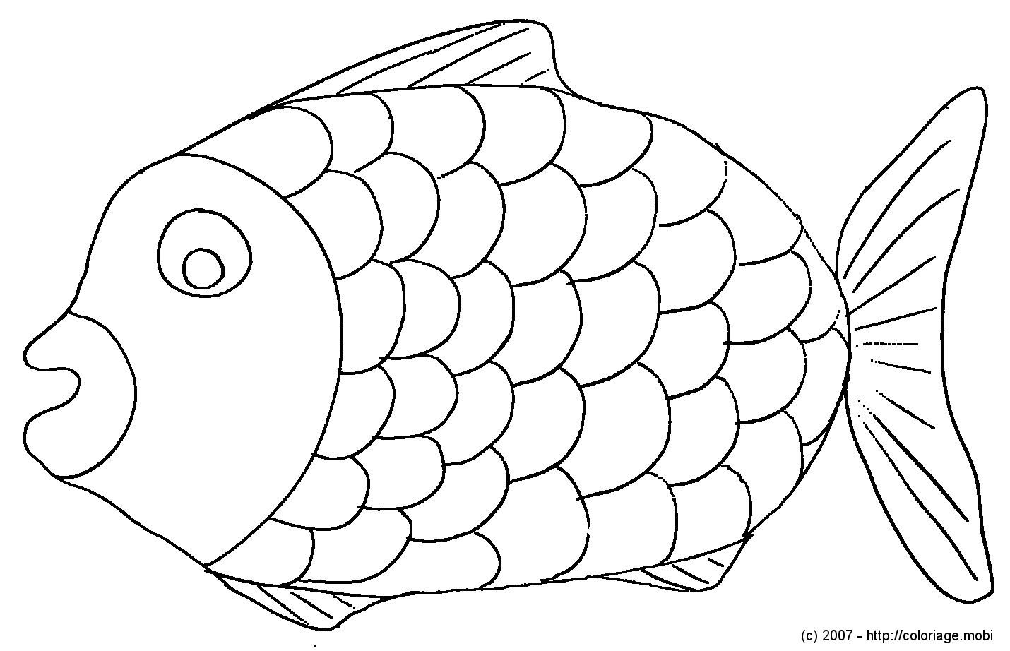 Coloriage Poisson D Avril Ecailles