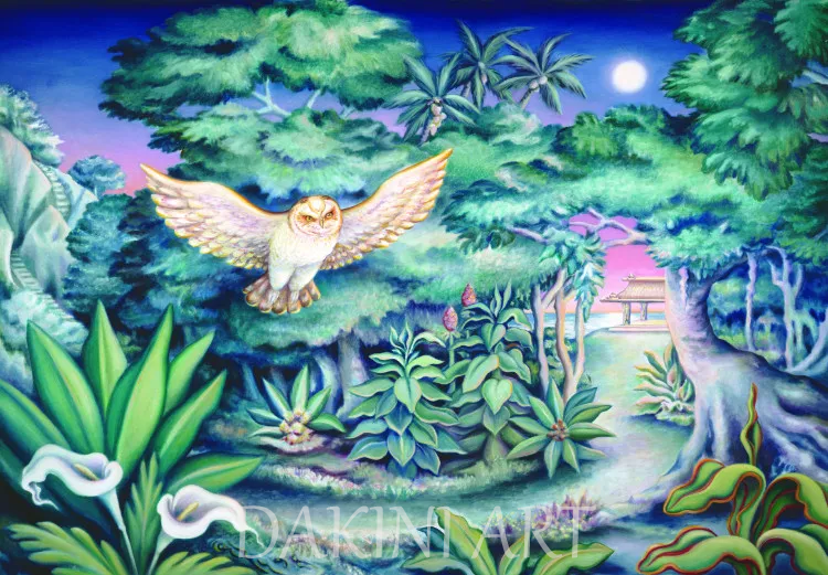 The Flight of the Pueo (Archival on Canvas)