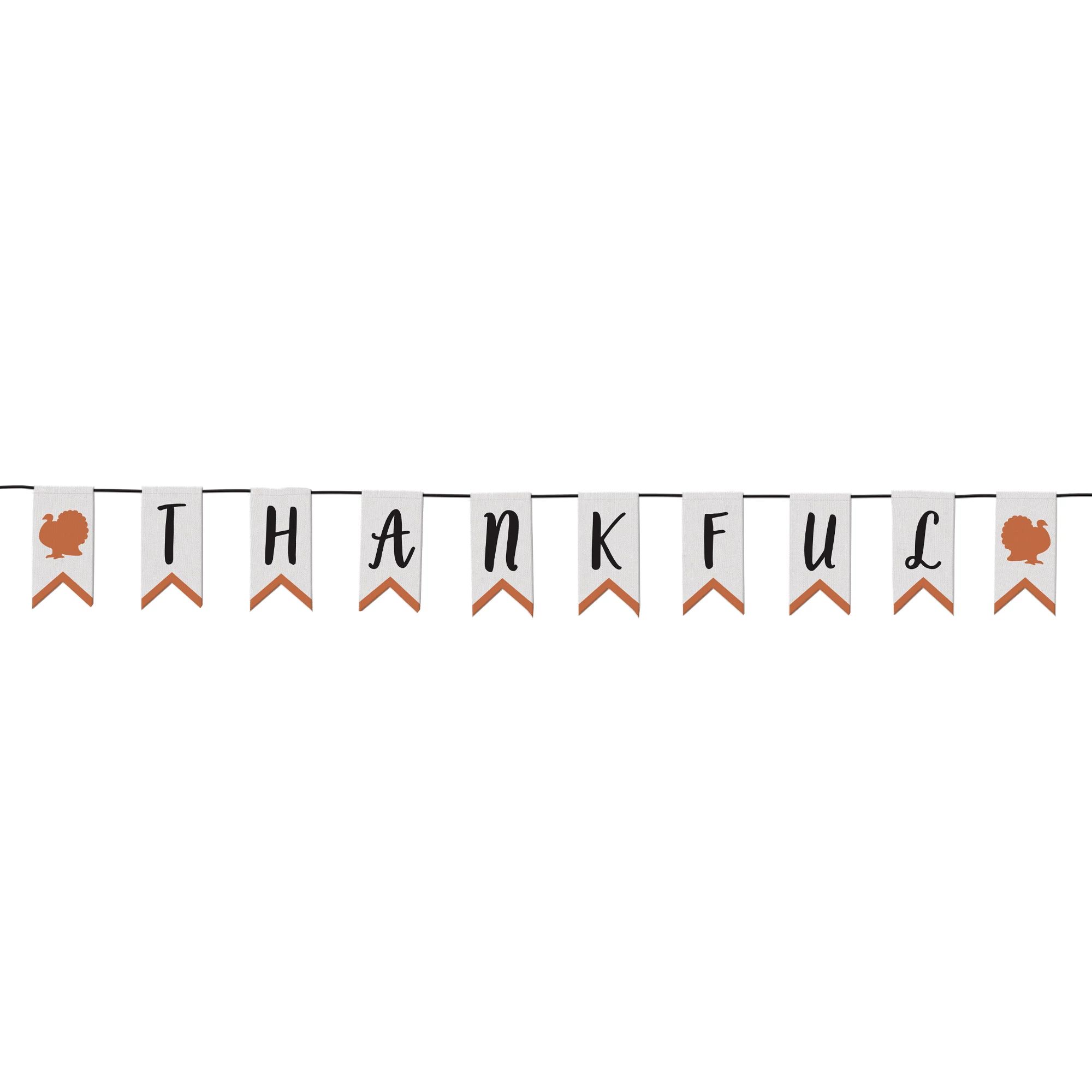 Thankful Canvas Banner 9'