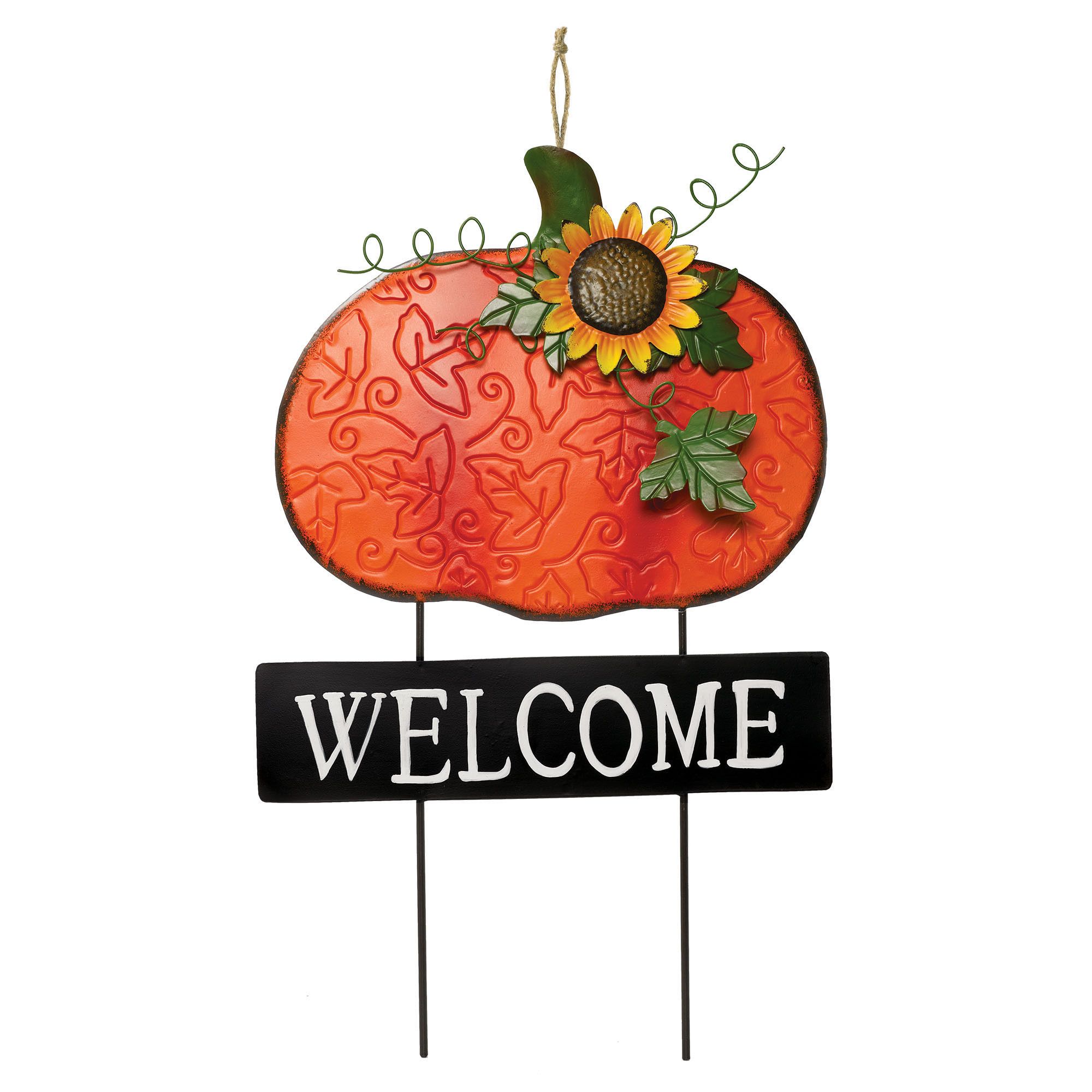 Welcome Pumpkin Stake - 20 1/2" x 12 1/2"