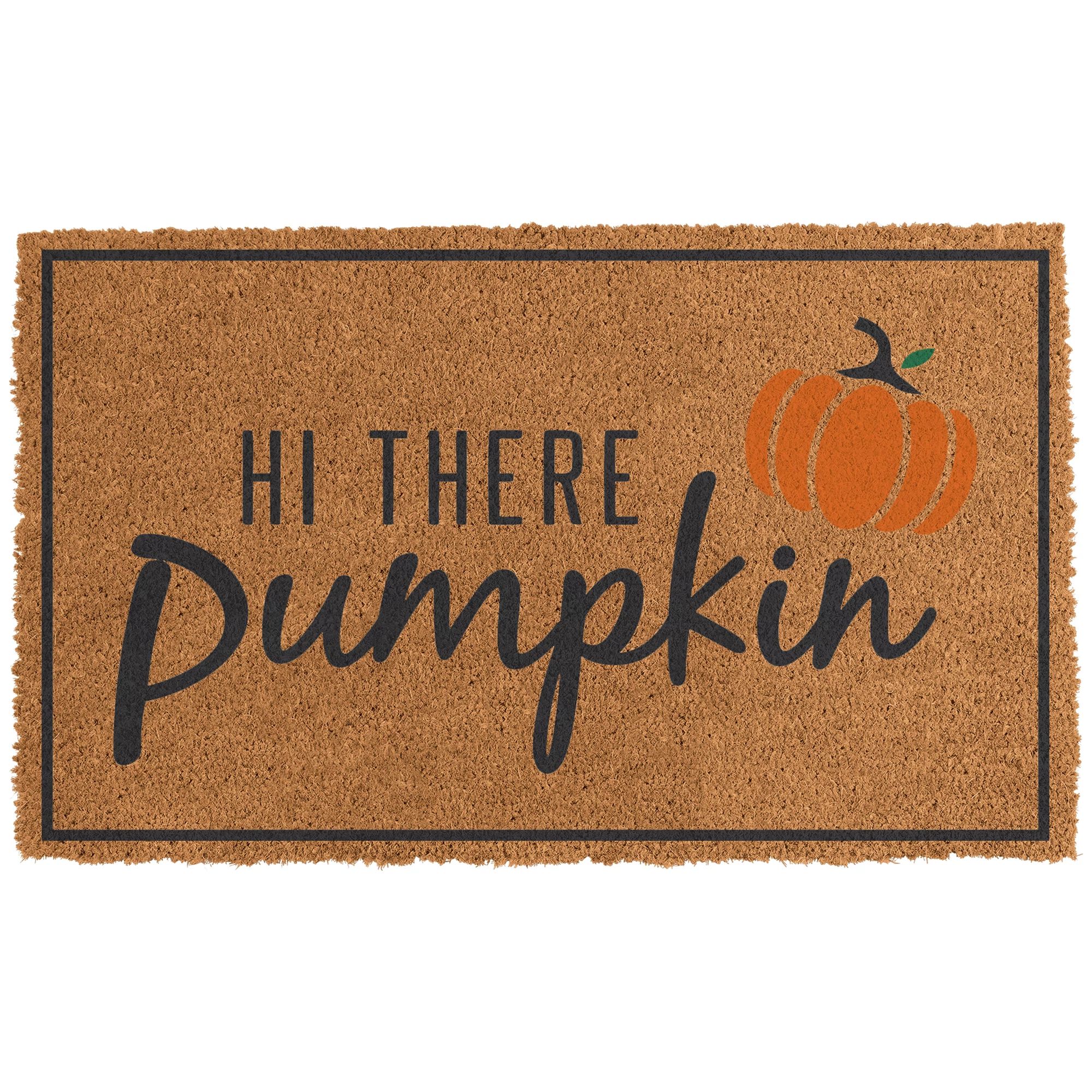 Hi There Pumpkin Doormat - 17 3/4"H x 29 1/2"W