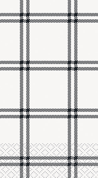 Modern Thanksgiving Plaid Guest Napkins 16ct