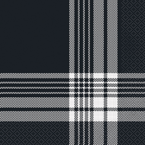 Modern Thanksgiving Plaid Luncheon Napkins 16ct