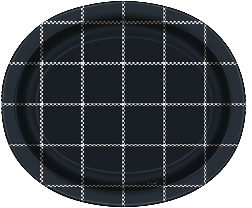 Modern Thanksgiving Oval Plate 8ct
