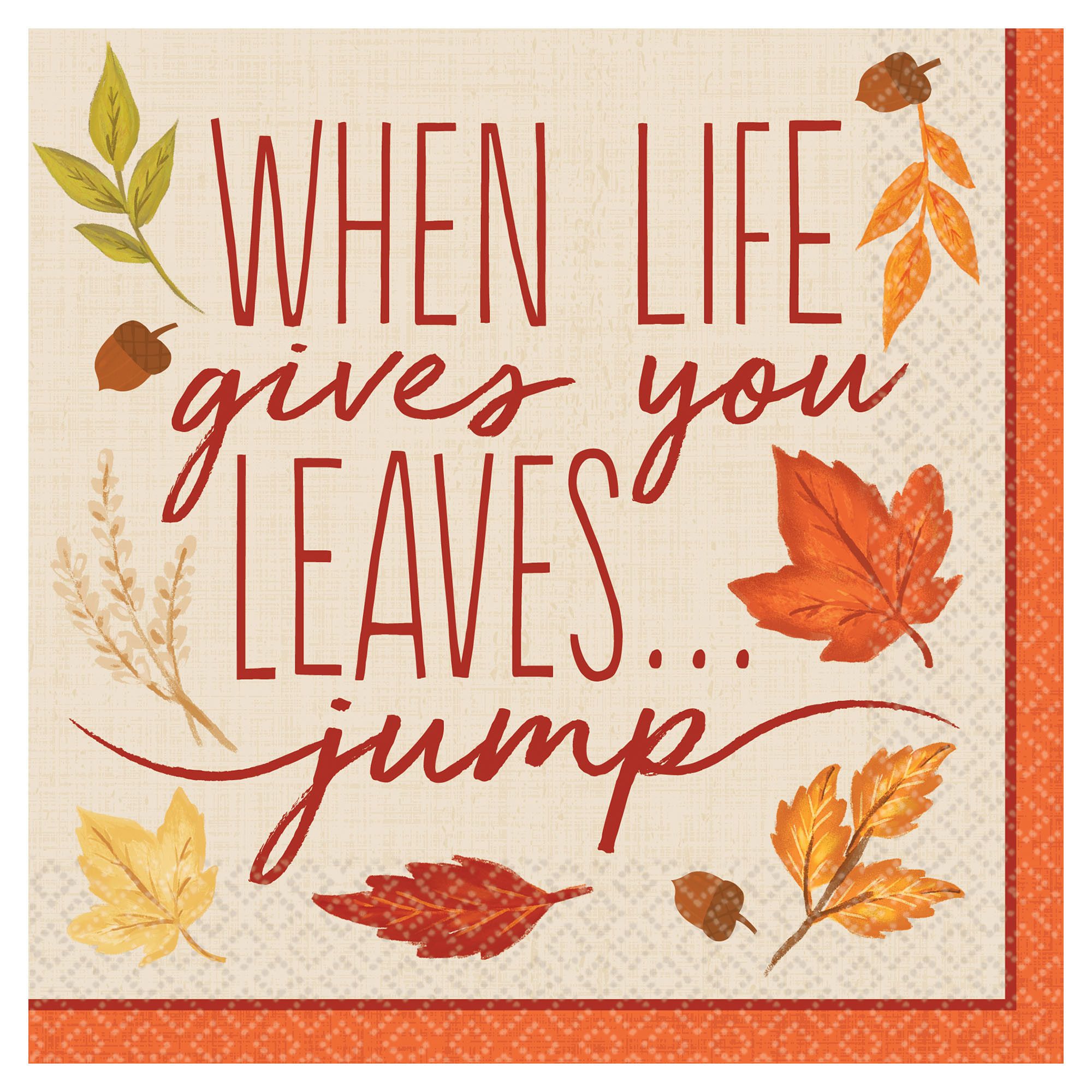 Fall Foliage Luncheon Napkins, 16ct