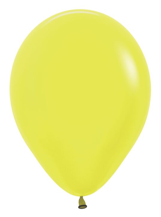 11" Premium Latex Balloons Neon Yellow, 25ct Sempertex