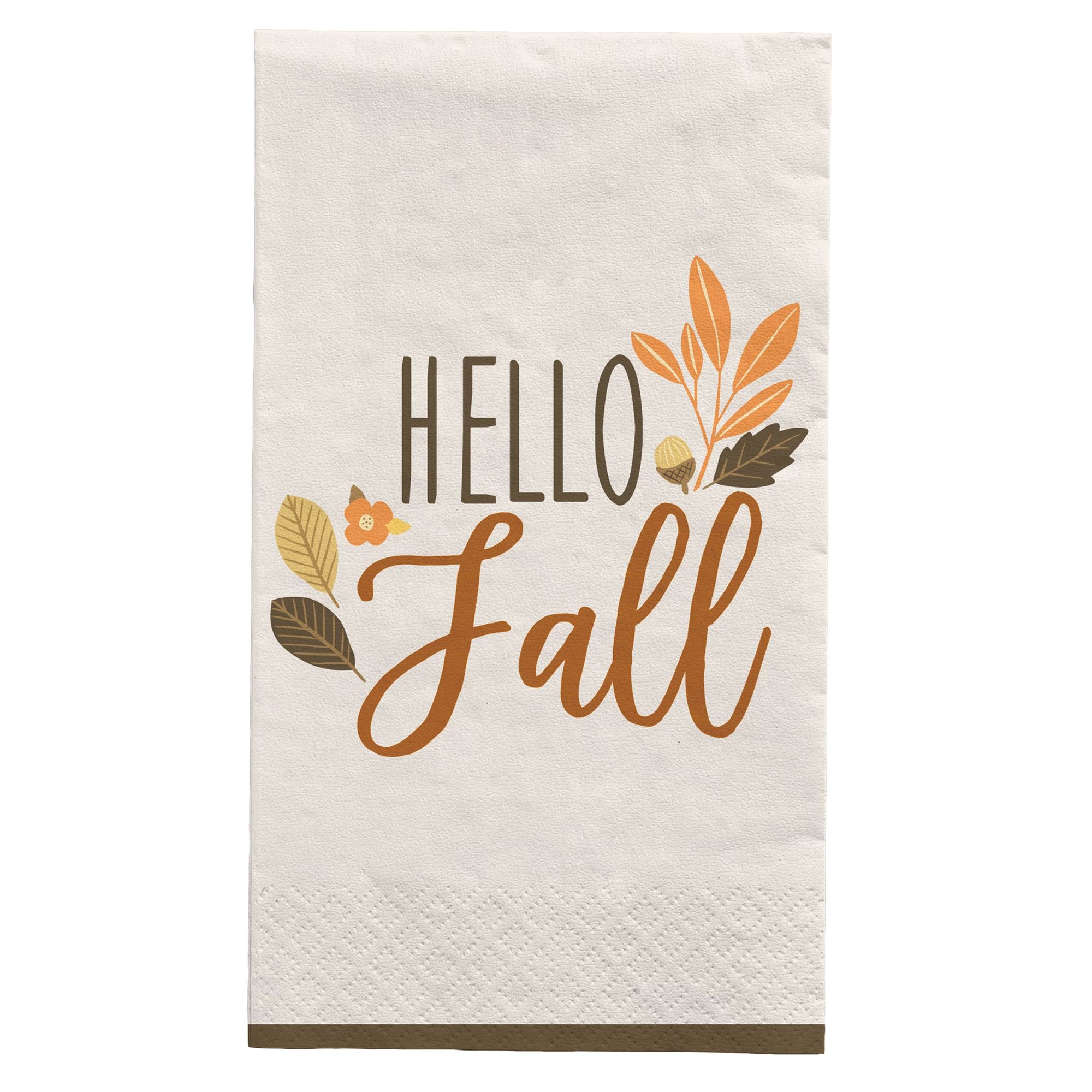 Golden Autumn Guest Towels, 16 Count Package