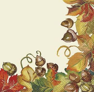 Harvest Pumpkins Beverage Napkins 24ct