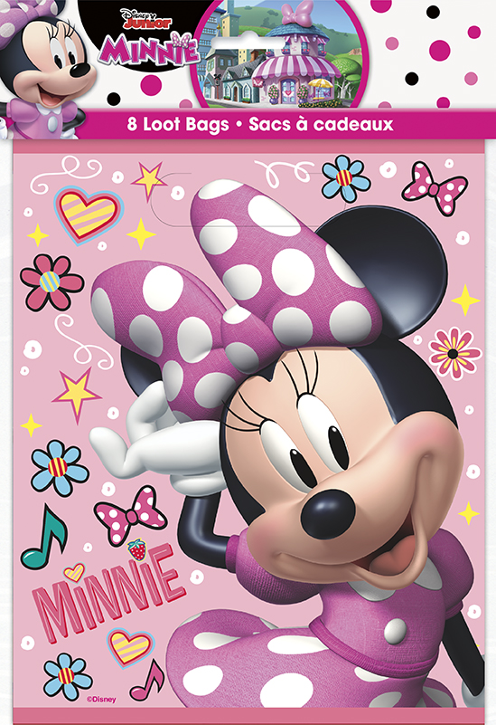 Disney Iconic Minnie Mouse Loot Bags 8ct