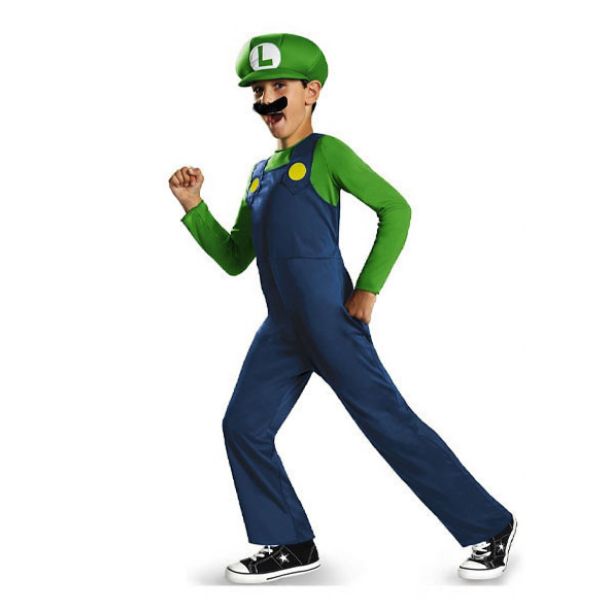 Child Luigi Classic Costume {W230}