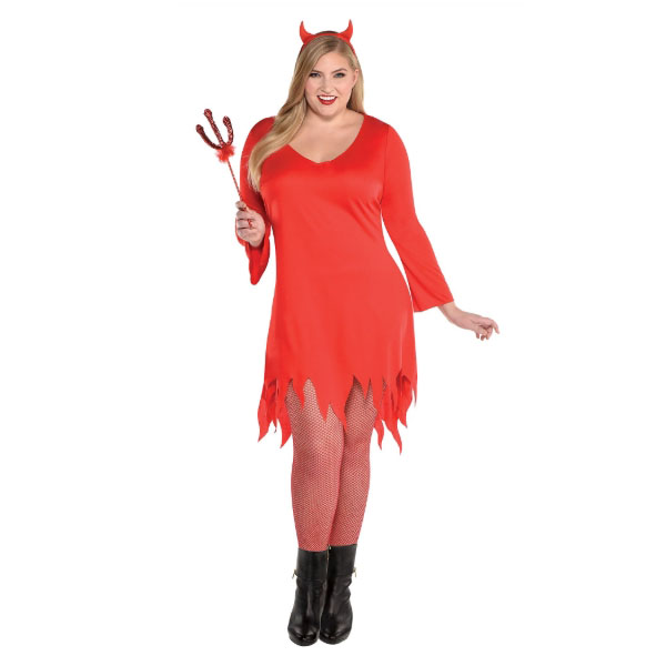 Adult Female Burnin' Up Devil Costume Size: Plus XXL (18-20) - {W378}
