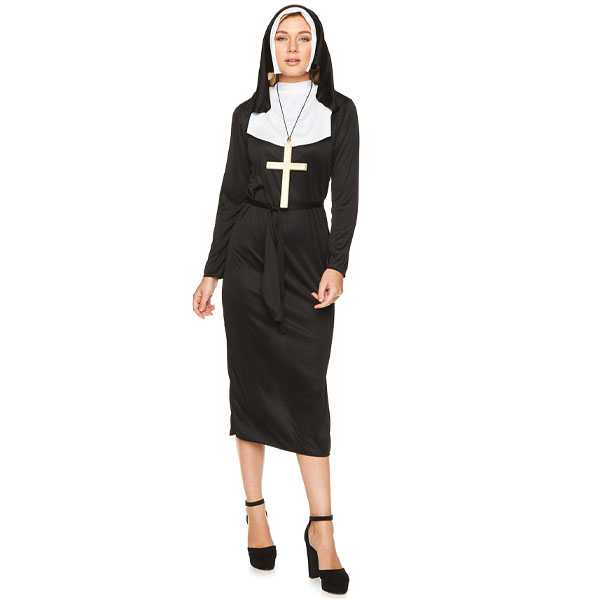 Adult Nun Costume Size: Large (10-12) - {W189}