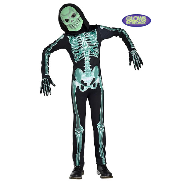 Child Glow-in-the-Dark Skeleton Costume {W267}
