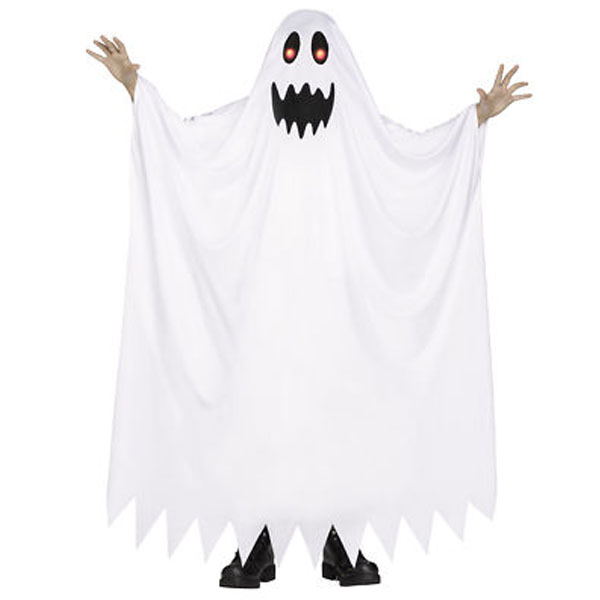 Child Ghost Fade In/Out Costume Size: Child Large (12-14) - {w270}