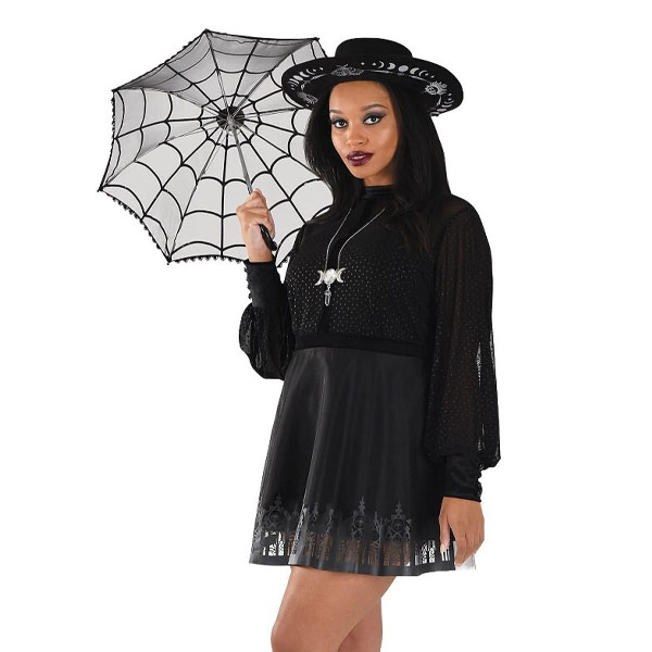 Adult Female Sheer Witch Dress Costume Size: L/XL - {W336}