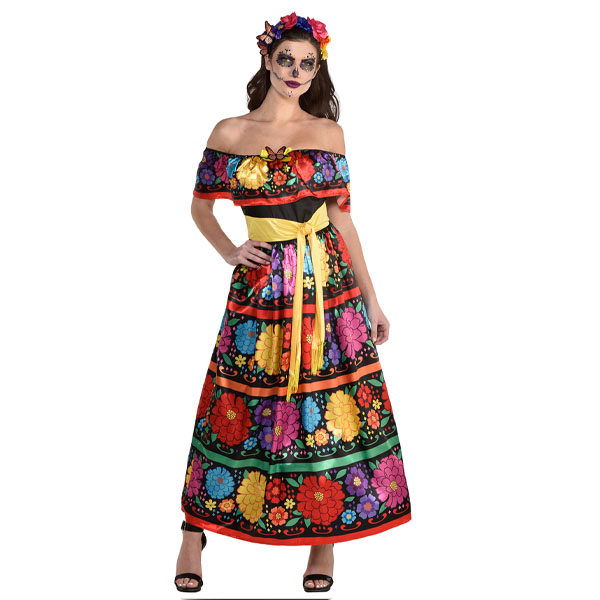 Adult Female Sugar Skull Beauty Costume {W357}