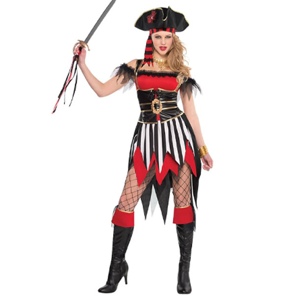 Adult Female Shipwreck Treasure Costume Size: Large (10-12) - {W381}