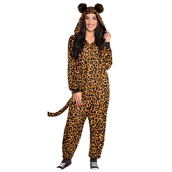 Adult Leopard Zipster™ Costume Size: L/XL - {W385}