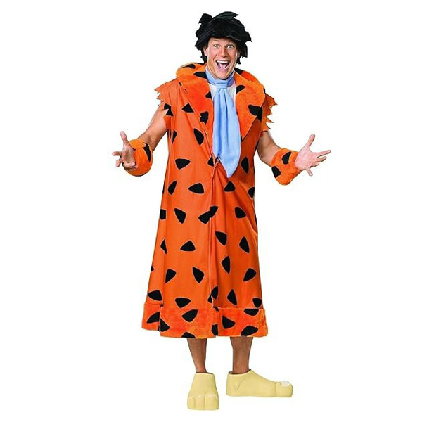 Adult Fred Flintstone Costume Size: Extra Large (44-46) - {W422}