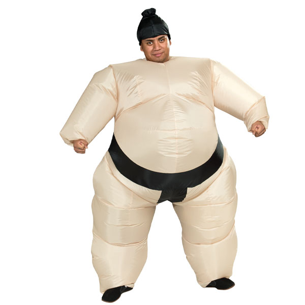 Adult Inflatable Sumo Nylon Costume Size: Standard - {W579}