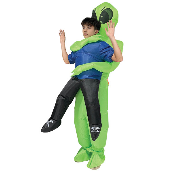 Child Alien Inflatable Costume Size: Child Standard (7-10) - {W598}
