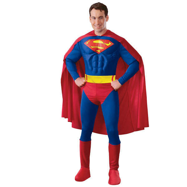 Adult Deluxe Musclechest Superman {W599}