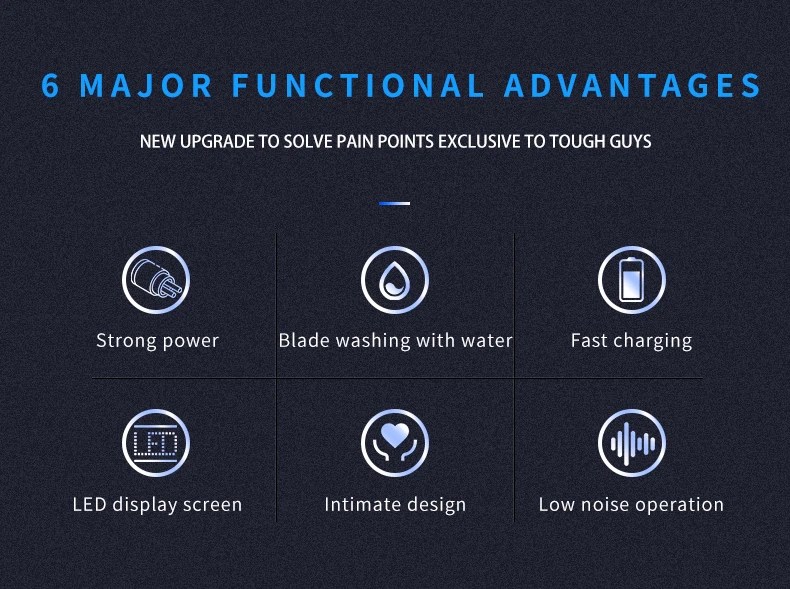 Kemei Km-2288 Tondeuse À Cheveux et barbe Professionnel avec afficheure lcd noir Kemei Km-2288