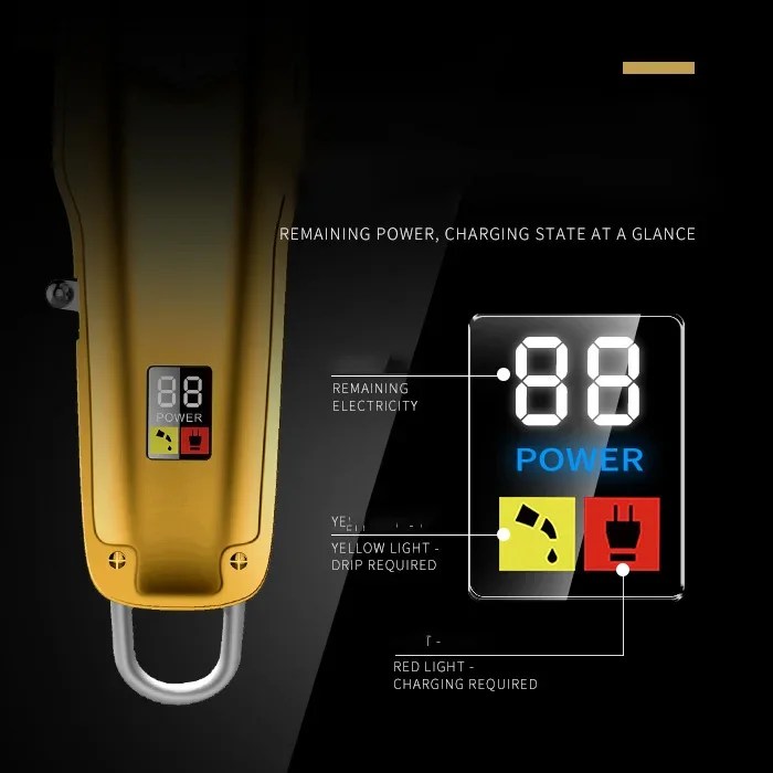 Kemei km-1986 -Tondeuse à cheveux professionnelle pour hommes, rasoir électrique sans fil, avec écran LCD, USB Kemei km-1986 -Tondeuse à cheveux professionnelle pour hommes, rasoir électrique sans fil, avec écran LCD, USB - - Boutique Algérie