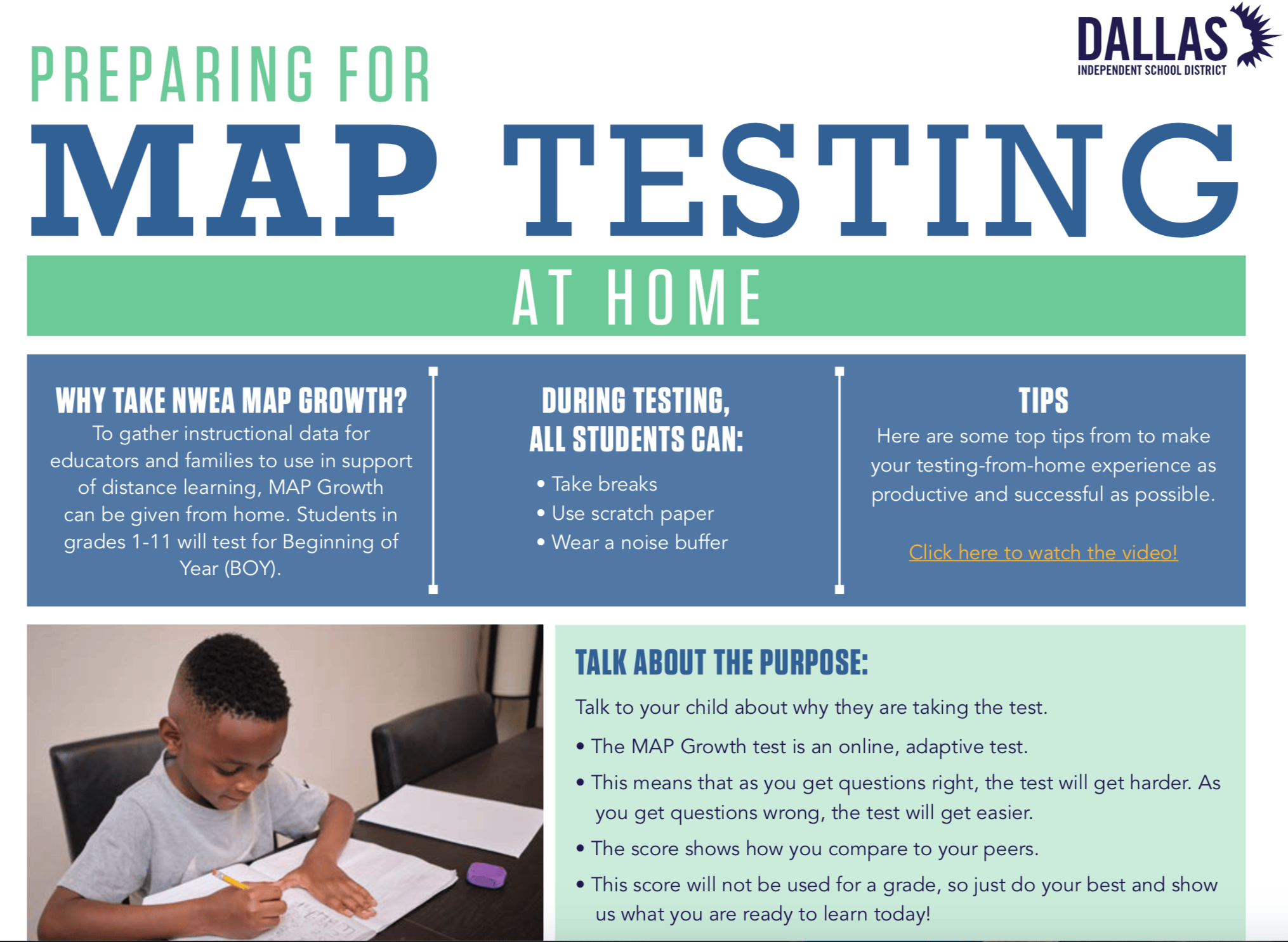 What Dallas ISD Parents Are And Aren T Being Told About MAP Tests Map Flyer 