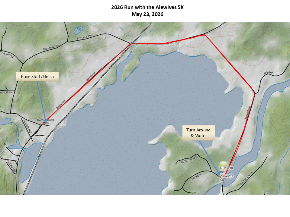 Run With The Alewives Mills Fish Ladder Restoration Course Map CalTopo 2026 