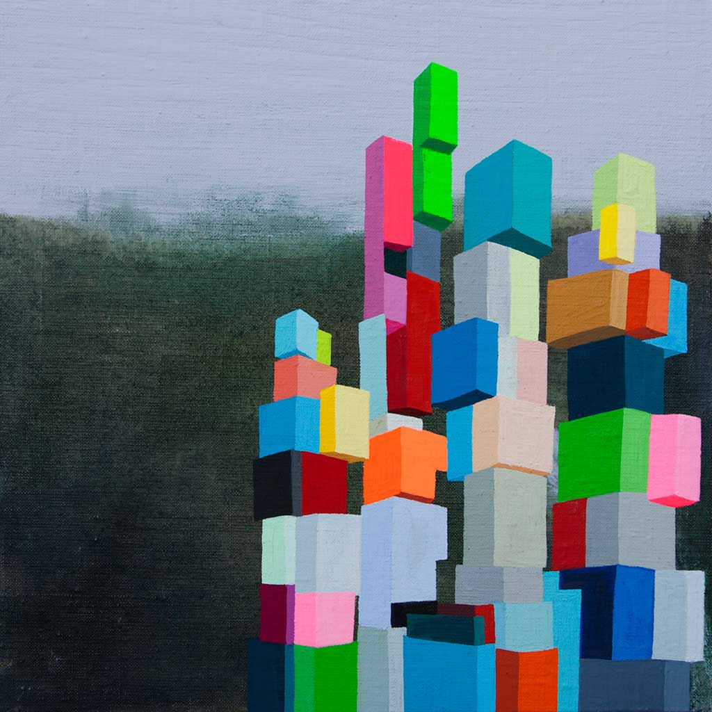 Prospect, 10"x 10" Acrylic on linen.