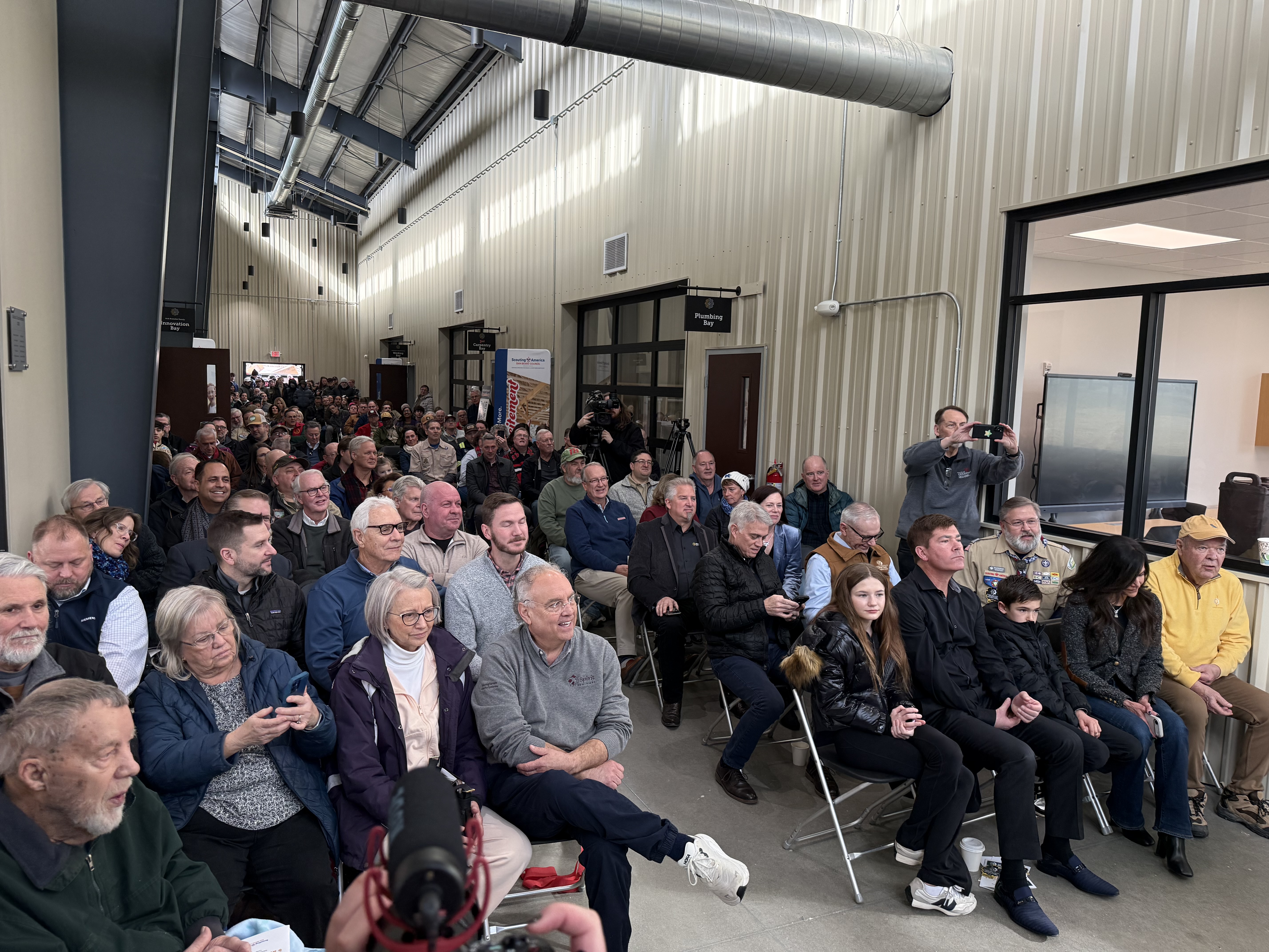 Dever Family Foundation Skilled Trades Education Center Grand Opening Crowd