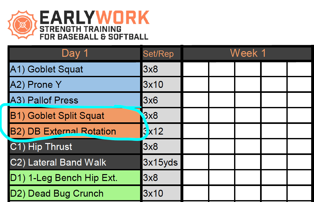 College baseball workout program pdf