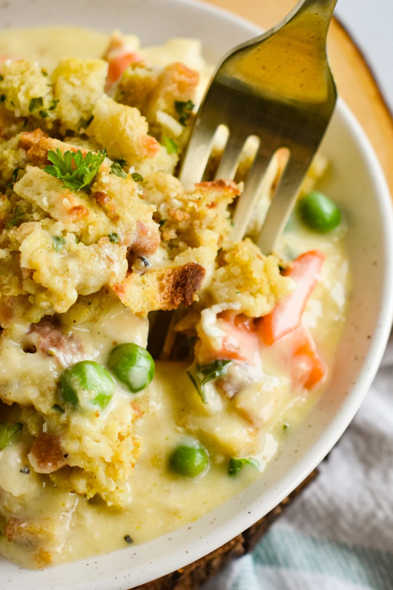 Chicken Stuffing Casserole - Dance Around the Kitchen