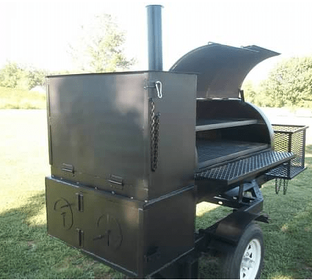 bbq express bbq smoker angle