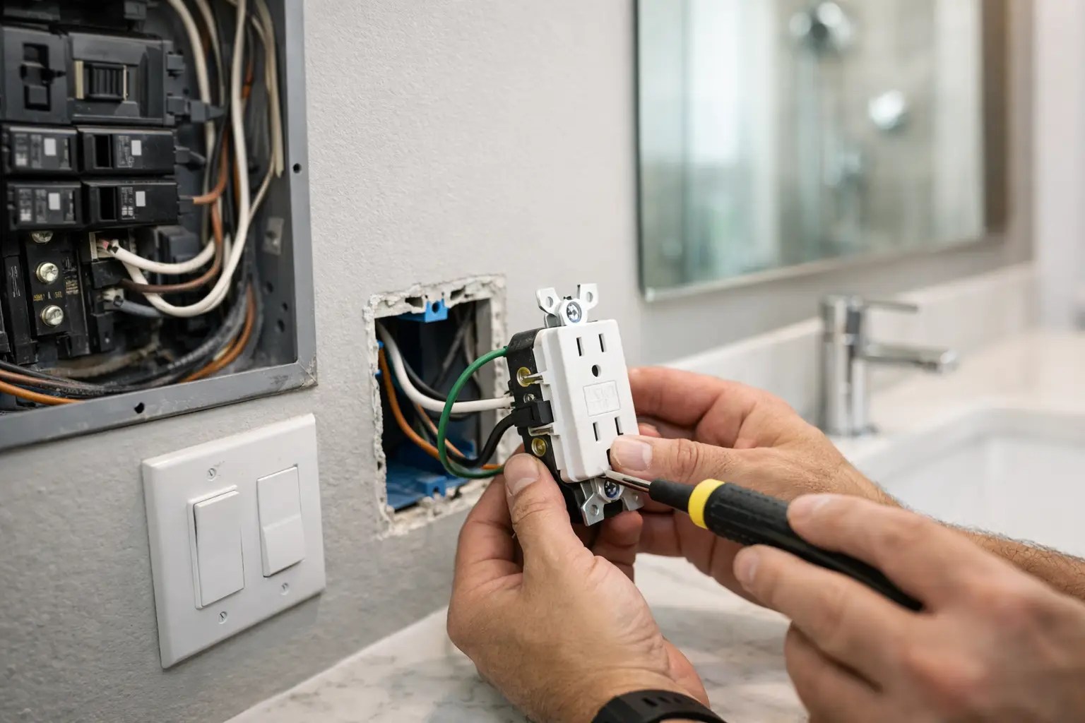 Bathroom GFCI Installation Process Explained