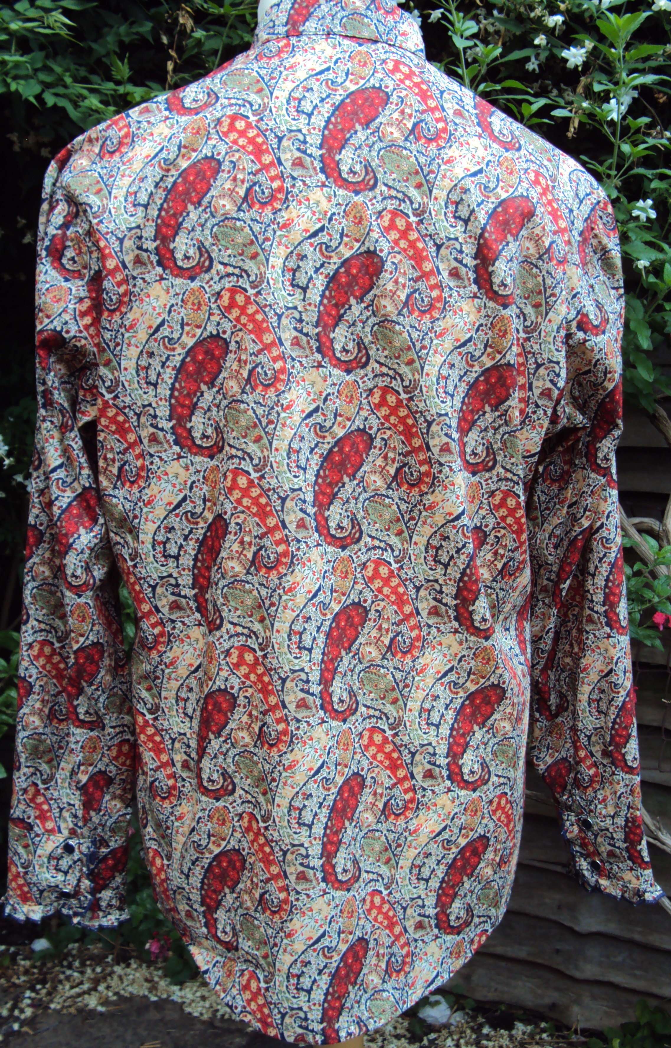 Man's ruffled shirt in Liberty of London's classic paisley 'Bourton'