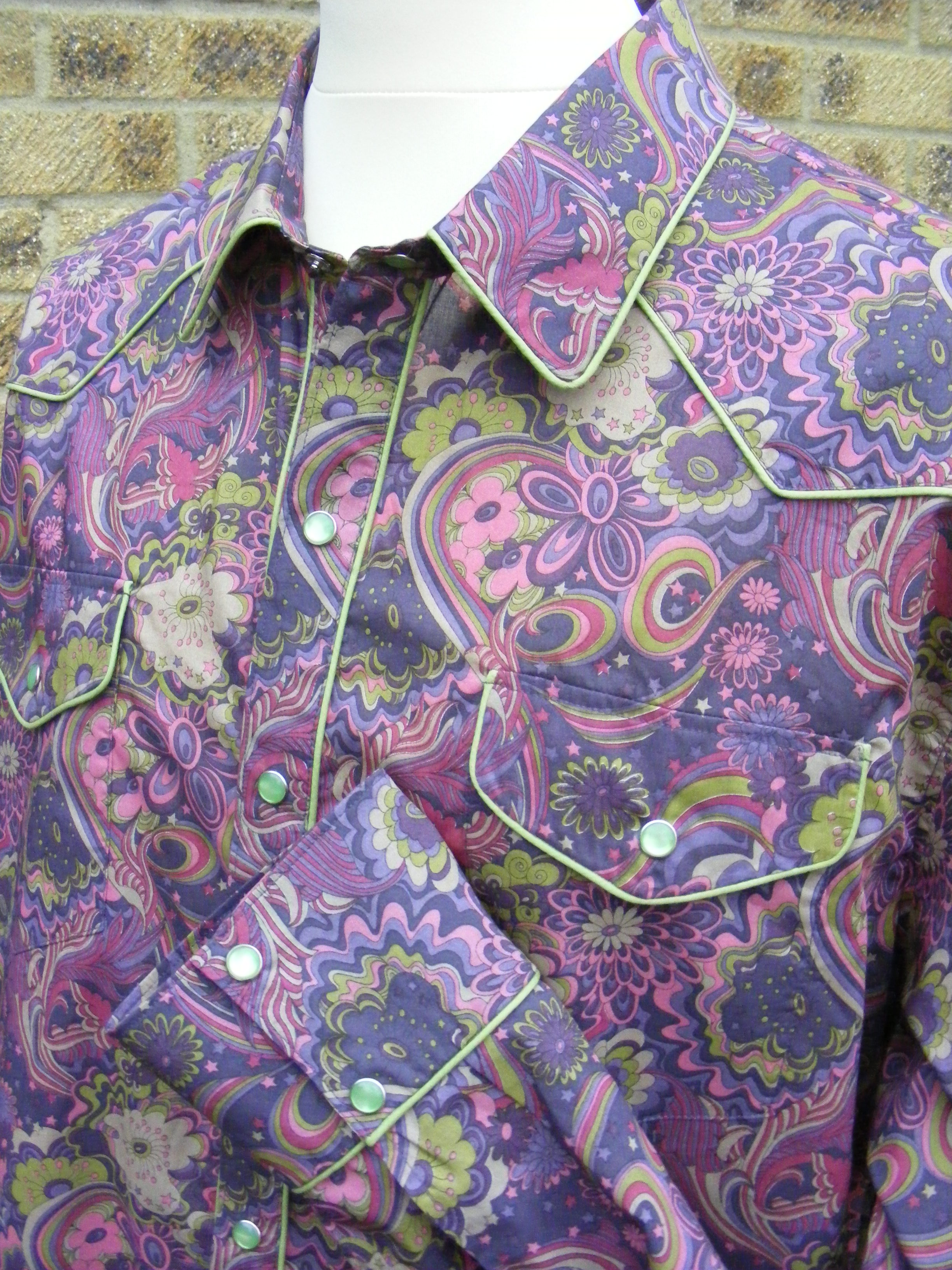 Shirt made for David Liston in Liberty 'Amelia Star'