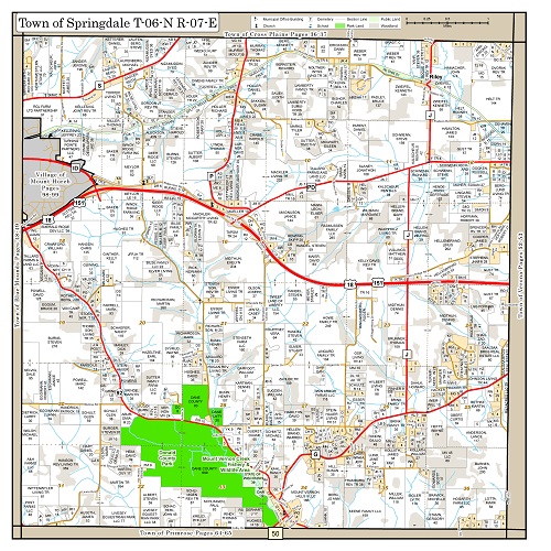 Town Of Springdale Dane County Planning Development 050 T 